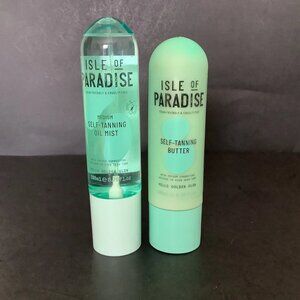 LOT #15 ISLE OF PARADISE Self Tanning Butter & Medium Self Tanning Oil Mist NWOB